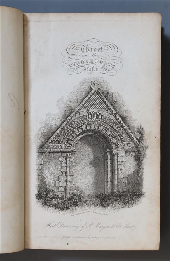 THANET AND CINQUE-PORTS: Brayley, Edward Wedlake - Delineations, Historical and Topographical, of the Isle of Thanet and the Cinque Por